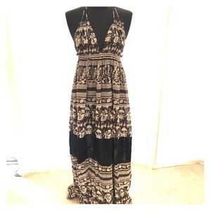 Free People halter maxi dress.